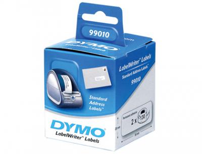Etiqueta adhesiva dymo 99010 -tama&ntilde;o 89x28 mm para impresora 400 130 etiquetas uso direcciones caja de 2