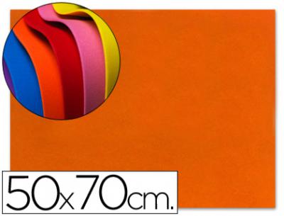 Goma eva liderpapel 50x70cm 60g/m2 espesor 1.5mm naranja