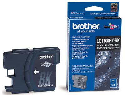 Ink-jet brother lc-1100bk negro alta capacidad 900 pag