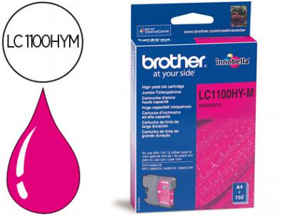 Ink-jet brother lc-1100m magenta alta capacidad 750 pag