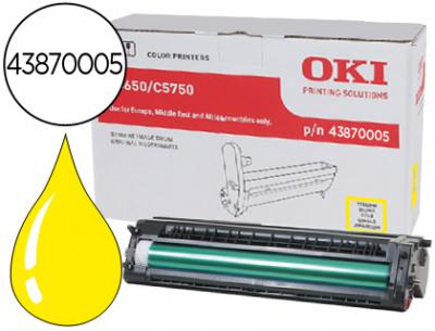 Tambor oki c5650/5750 amarillo 20000 paginas