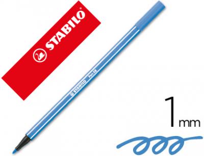 Rotulador stabilo acuarelable pen 68 azul oscuro punta gruesa 1mm