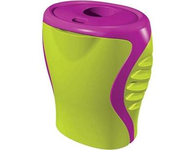 Sacapuntas maped plastico boogy 1 uso con deposito imperdible y apertura articulada colores surtidos