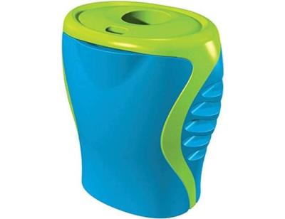 Sacapuntas maped plastico boogy 1 uso con deposito imperdible y apertura articulada colores surtidos