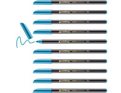 Rotulador edding punta fibra 1200 azul metalizado n 73 punta redonda 1-3 mm