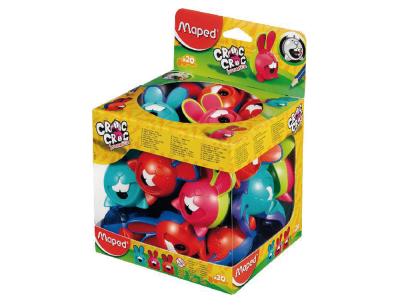 Sacapuntas maped plastico croc croc inno 1 uso los dientes se mueven si se afila en la direccion correcta