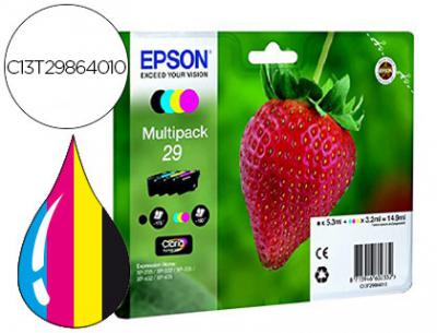 Ink-jet epson home 29 t2986 xp435/330/235 multipack 4 colores negro/amarillo/cian/magenta