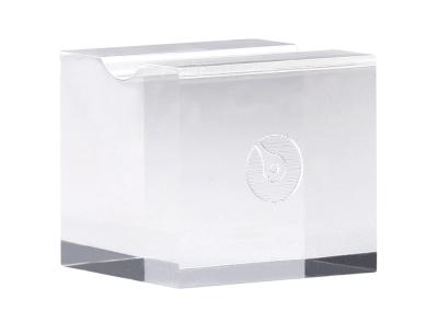 Soporte transparente metacrilato belius bloque 30x30x30 mm