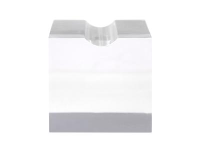 Soporte transparente metacrilato belius bloque 30x30x30 mm