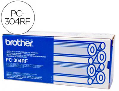 Repuesto fax pc-304rf brother recambio 4 bobinas