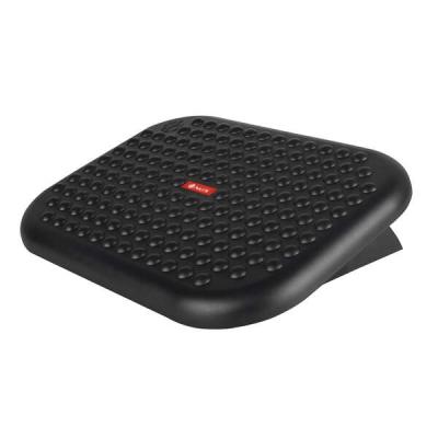 NGS Footnest Reposapies Ergonomico y Ajustable en Altura - Inclinacion de 0&ordm; a 15&ordm; - Amplia Superficie de Apoyo - Antideslizante - Color Negro