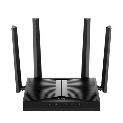 Cudy Punto de Acceso WiFi 6 de Escritorio Dual Band AX3000 - Velocidad hasta 1000Mbps - 1 Puerto - 4 Antenas de 5dBi - Color Negro