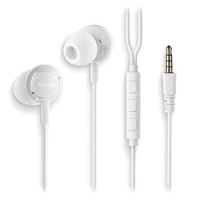 NGS CROSS DRIFT Auriculares Intraurales con Microfono - Jack 3&period;5mm - Boton Multifuncion - Color Blanco