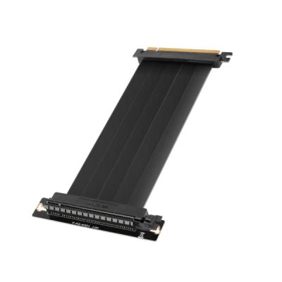 Mars Gaming MCA-PCIE40 Cable de Extension Riser PCIe 4&period;0 X16 Flexible - Blindaje EMI - Conector Hembra a 90&ordm; - Longitud 30cm - Color Negro