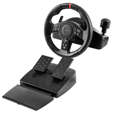 Mars Gaming MWH-RSXONE Juego de Volante 270&ordm; y Pedales de Carreras XL - Respuesta Instantanea - Vibracion Inmersiva - Levas y Palanca Secuencial Integrada - 11 Botones - DPad - 260x275x240mm - Co