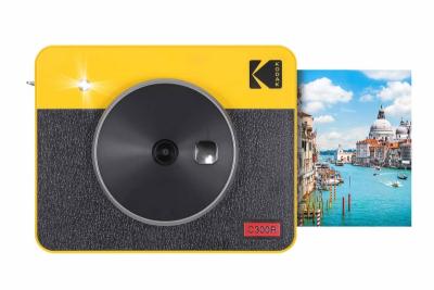 Kodak Mini Shot 3 Camara Digital Instantanea Bluetooth 10mp - Pantalla LCD 1&period;7" - Flash Integrado - Espejo para Selfies - Color Amarillo
