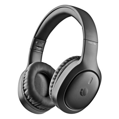 NGS Artica Tempest Auriculares Bluetooth 6&period;0 - Bateria Extraible - Plegable - Autonomia hasta 80h - Color Negro