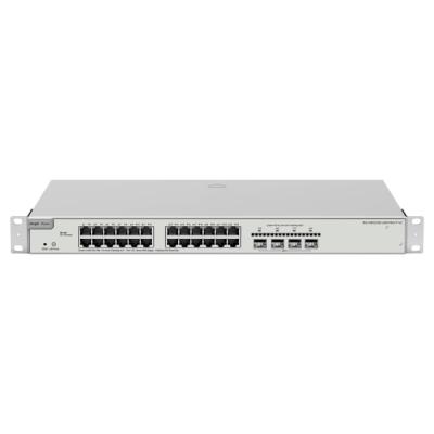Ruijie RG-NBS3200-24GT4XS-P-V2 Switch Gestionado en Capa 2 - Montaje en Rack 1U - 24 Puertos Ethernet hasta 1Gbps - 4x SFP&plus; hasta 10Gbps - PoE&sol;PoE&plus; hasta 370W - Color Acero