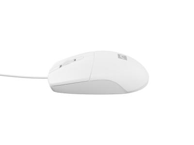 Natec Ruff 2 Raton Optico - 1000 dpi - Cable de 1&comma;5 mtrs - 3 Botones - Color Blanco