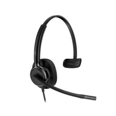 HP Poly Mission 415 Auricular Monoaural con Microfono - Almohadilla Polipiel Acolchada - Controles en Cable