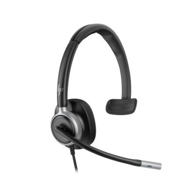 HP Poly Mission 615 Auricular Monoaural con Microfono - Almohadilla Polipiel Acolchada - Controles en Cable