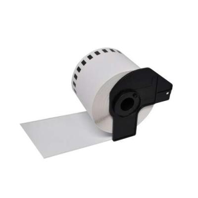 Brother DK22205 - Etiquetas Genericas de Tama&Atilde;&plusmn;o personalizado - Ancho 62mm x 30,48 metros - Texto negro sobre fondo blanco