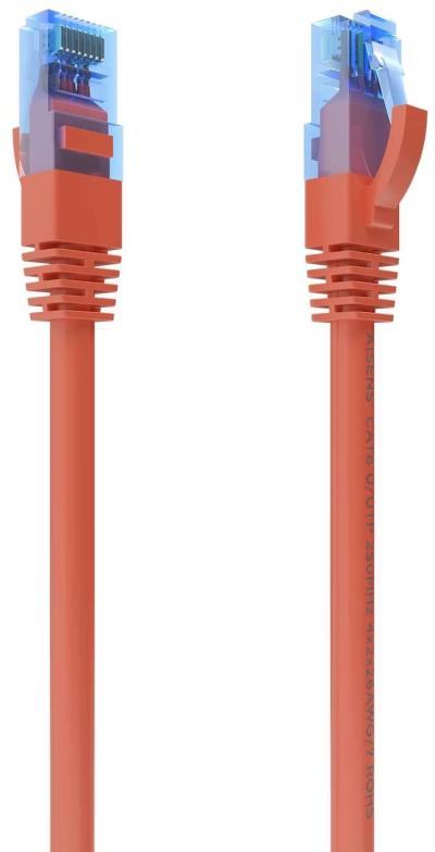 AISENS Cable De Red Latiguillo RJ45 Cat.6 UTP AWG26 CCA, Rojo, 25 cm