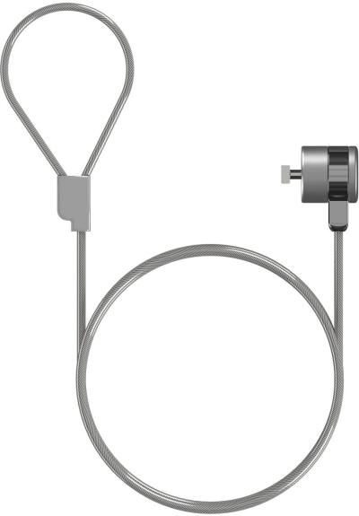 AISENS Cable de Seguridad con Cerradura de Llave para Ordenador, Monitor, Portatil 1.5 m