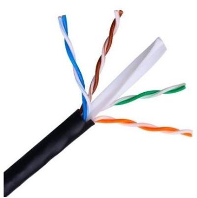 BOBINA DE CABLE AISENS PARA USO EXTERIOR RJ45 CAT6 UTP AWG24 RIGIDO 305M NEGRO A135-0264