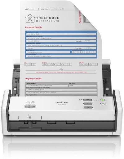 Brother ADS-1300 Esc&aacute;ner con alimentador autom&aacute;tico de documentos (ADF) 1200 x 1200 DPI A4 Blanco