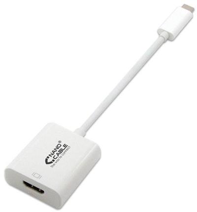 CABLE CONVERSOR USB C M A HDMI H 0.15MT NANOCABLE BLANCO 10.16.4102
