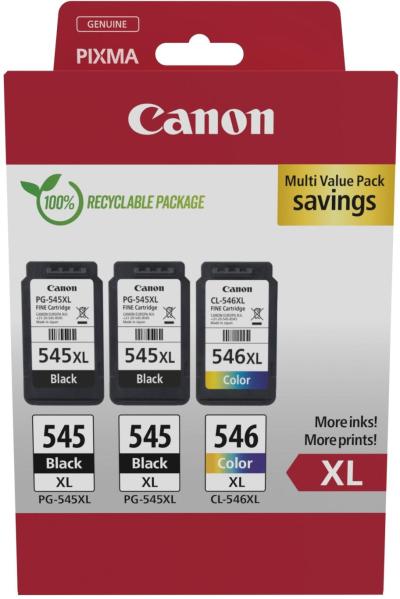 Canon 8286B013 cartucho de tinta 3 pieza(s) Original Alto rendimiento (XL) Negro, Cian, Magenta, Amarillo