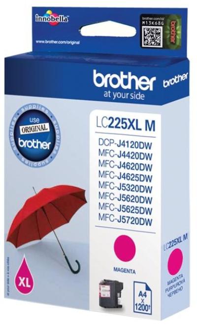 Cartucho brother lc-225xlm magenta LC225XLM
