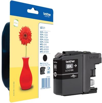 Cartucho de tinta brother original negro LC121BK