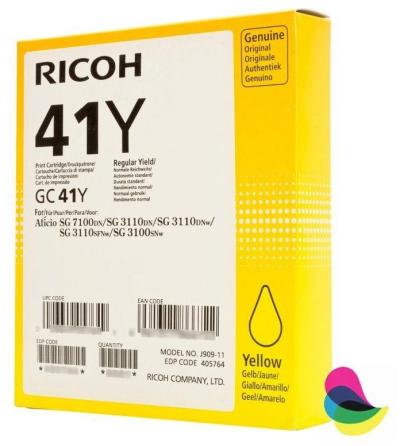 Cartucho ricoh gc41y amarillo 405764
