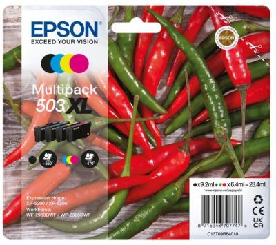 Epson 503XL cartucho de tinta 4 pieza(s) Original Alto rendimiento (XL) Negro, Cian, Magenta, Amarillo