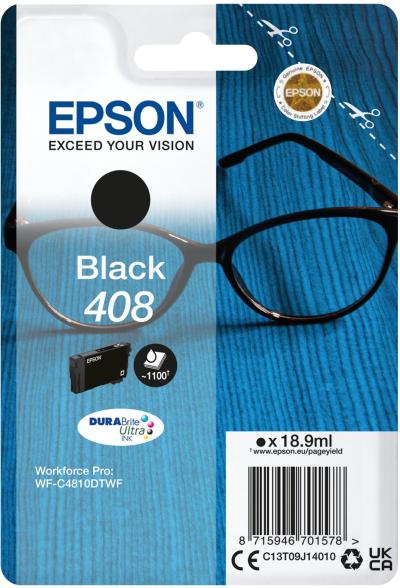 Epson Singlepack Black 408 DURABrite Ultra Ink