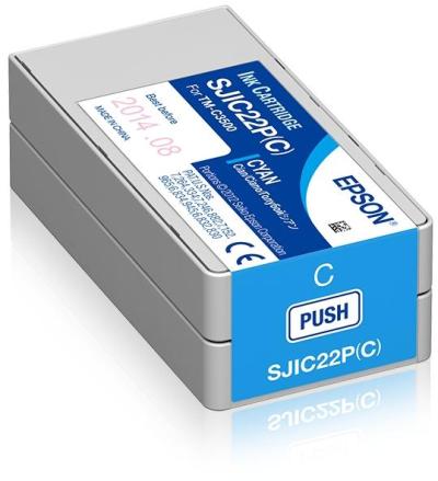 Epson SJIC22P(C): Ink cartridge for ColorWorks C3500 (Cyan)