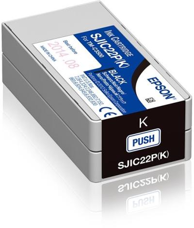 Epson SJIC22P(K): Ink cartridge for ColorWorks C3500 (Black)