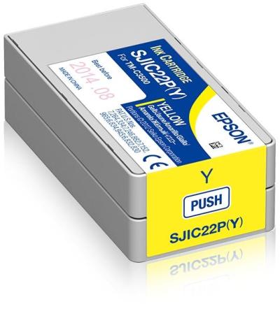 Epson SJIC22P(Y): Ink cartridge for ColorWorks C3500 (yellow)