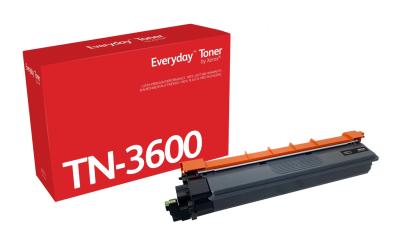 Everyday El t&oacute;ner ? Negro de Xerox es compatible con Brother TN3600, Capacidad est&aacute;ndar