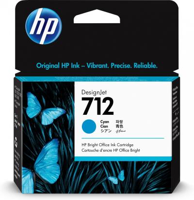 Hp 712 Cartucho de tinta original rendimiento estandar cian