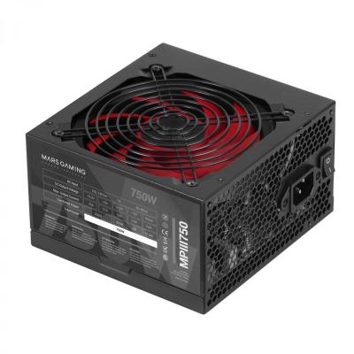 Mars Gaming MPIII750 Fuente Alimentaci&oacute;n PC 750W ATX 85% Eficiencia 5 A&ntilde;os Garant&Iacute;&shy;a