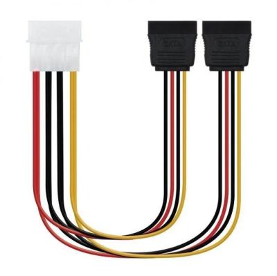 Nanocable 10.19.0101-OEM Cable alimentaci&oacute;n Molex 4pin/M a 2xSATA/H 20 cm OEM