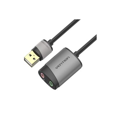 Vention Tarjeta de Sonido CDKHB/ USB Macho - 2xJack 3.5 Hembra
