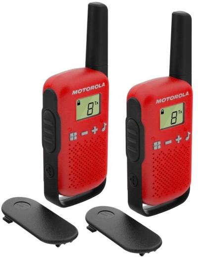 WALKIE-TALKIES MOTOROLA T42 4KM 16CH ROJO B4P00811RDKMAW